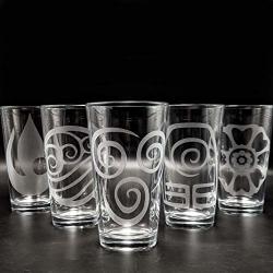 Avatar Nations Engraved Pint Glass Inspired By Avatar The Last Airbender