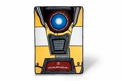 Official Borderlands Claptrap Fleece Throw Blanket - 45X60-INCH Cozy Accessory - Perfect For Bed Couch Chair - Fuzzy Lightweight Comforter Featuring Iconic Robot From