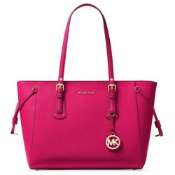 Michael Kors Voyager Leather Multi Function Tote Pink