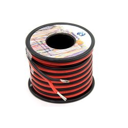 18 Gauge Silicone Electric Wire, EvZ 33ft 18AWG Flexible 2 Conductor  Parallel Cable, 2pin Red Black