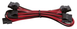- Premium Individually Sleeved Peripheral Cable Type 4 Generation 3 - Red black
