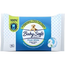 Baby Soft Washlets 42 Flushable Toilet Tissue Wipes