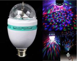 Rotating Party Disco Stage Light: Colourful Compact Rotating + Free Holder.collections Allowed.