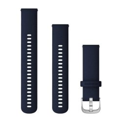 Garmin Quick Release Bands 22 Mm - Midnight Blue With Silver Hardware