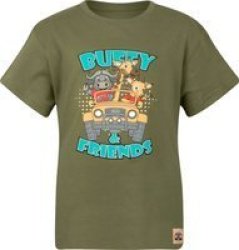 Sniper Africa Buffy & Friends Kids Olive T-Shirt