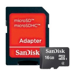 Sandisk Microsdhc 16GB Class 4 Card