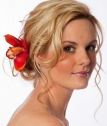 5PCS Orchid Bridal Hair Clips - Perfect For Beach Wedding - Random Colours Will Be Sent