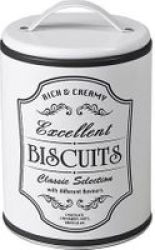 Canister With Handle - Biscuits