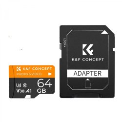K&f 64GB Micro Sd Card U3 V30 A1 With Sd ADAPTER-KF42.0012
