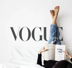 Vogue Text Wall Decal