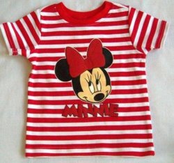 Baby Girls T Shirt - Minnie Mouse T-shirt - 6-12mths -baby T -shirts -disney Clothes
