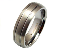Mens Satin Tungsten Carbide 7mm Wedding Band Ring Size 8.5 11.5 Or 12