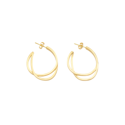 Olympic Classic 18CT Gold Hoop Earrings - Gold