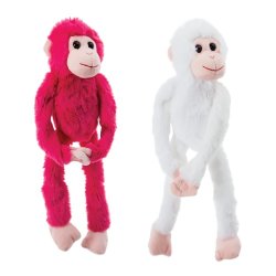 plush monkey with velcro hands