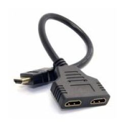 2 Port Female-to-male HDMI Splitter Cable 25CM