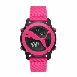 Puma Big Cat Digital Pink Polyurethane Woman's Watch P5102