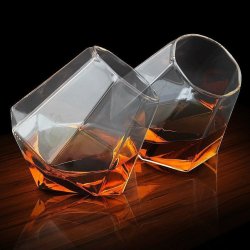 Diamond Whiskey Glasses Set 2 Pcs