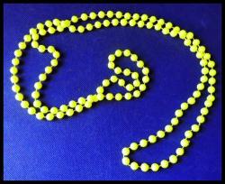 Yellow Neon Bead Necklace