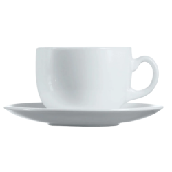 Consol - Opal Cup And Saucer - Pack Of 6 - 220ML