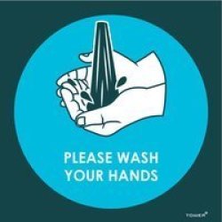TOWER Please Wash Hands Here - Abs 190 X 190MM