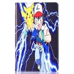 Galaxy Tab E T560 Case Phenix-color Pokemon Go Cartoon Cute Premium Flip Stand Pu Leather Shell Case For Samsung Galaxy Tab E T560 9.6 Inch 04