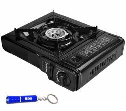 Portable Gas Stove Cassette With Hds Branded Keyring Torch