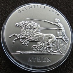 Do Not Pay - Ghana 500 Sika 2001 Athens Olympic Games 2004 Quadriga Silver