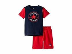 Converse Kids Baby Boy's Classic Chuck Taylor Short Set Toddler Obsidian 4T Toddler