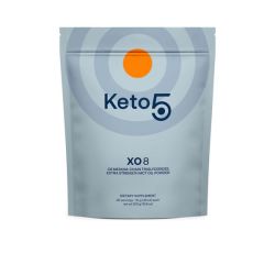 Keto 5 - XO8 - C8 Mct Extra Strength Powder - 30 Sachets - 10G Per Serving