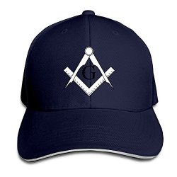 Wiongh Opp Sandwich Baseball Caps Unisex Trucker Style Hats Freemason Pattern & Compass