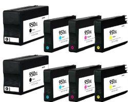 Houseoftoners Remanufactured Ink Cartridge Replacement For Hp 950XL & 951XL 2 Black 2 Cyan 2 Magenta 2 Yellow 8-PACK