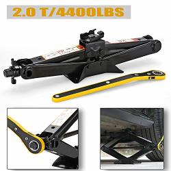 Cprosp Scissor Jack Car For suv mpv Max 2 Tons 4 409 Lbs Capacity With Hand Crank Trolley Lifter With Ratchet