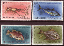 Marine Life Fish Of Indonesia Complete Unmounted Mint Set Sg 954-7