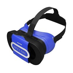 VIOTEK Spectre Folding Virtual Reality VR Headset Phone Accessory - Lightweight Glasses With Collapsible Case For Samsung Apple Iphone LG Htc Motorola Nokia Google