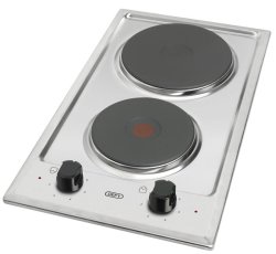 Defy DHD401 300MM Stainless Steel Domino 2 Plate Solid Hob