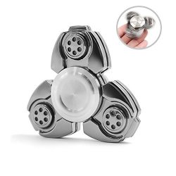 Kqrns Zinc Alloy Edc Spinner Toy Hand Spinners Tri-spinner Stress Reducer Fidget Toy