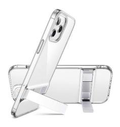 Apple Iphone 12 Pro Max Premium Slim Metal Kickstand Case Clear