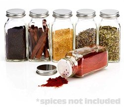 Square Spice Jars - 4 oz - SpiceLuxe
