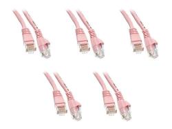 CNE53193 50 Foot Cat5e Snagless/Molded Boot Yellow Ethernet Patch Cable 3-Pack 