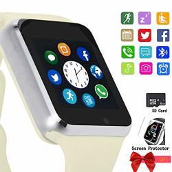 Smartwatch Bluetooth Smart Watch Touch Screen Unlocked MINI Phone With Card Slot Make Call And Message Sleep Tracker With Pedometer Camera Music Play Compatible