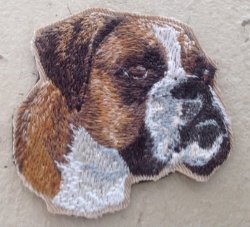 Embroidered Magnet Dog Boxer