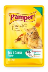 Pampers Pamper - Adult Tuna & Salmon In Gravy Pouch - 36 X 85G