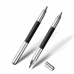 Double Head Tungsten Caride Tip Scriber 2019 New Version Double Head Engraving Pen 2 Pack Comparable To Diamond Hardness For Glass Metal Wood Ceramics