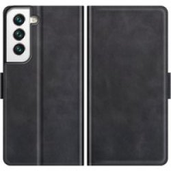 Tuff-Luv Essentials Leather Folio Case For Samsung S22 - Black