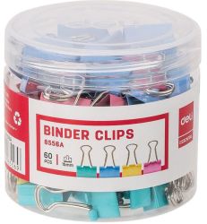 Colour Fold Back Clips - 15MM Tub Of 60