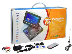 7.8" Portable Dvd With Lcd Player