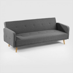Lorenzo 3-Seater Sleeper Sofa in Grey