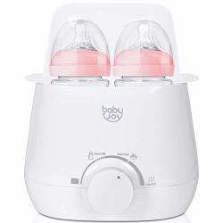 BABY JOY Bottle Warmer 3-IN-1 Baby Food Warmer Steam Sterilizer Portable Milk Warmer W bottle Brush