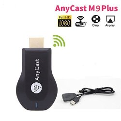 Wireless Wifi Display Receiver M9 Plus 1080P Upgraded New Edition M9 Plus Support Chromecast Screen Mirror Dongle Digital Av To HDMI Compatible With Ios android samsung iphone ipad projector tv mac