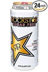 Rockstar Energy Drink Sugar-free Energy Drink 16 Fluid Ounce Pack Of 24